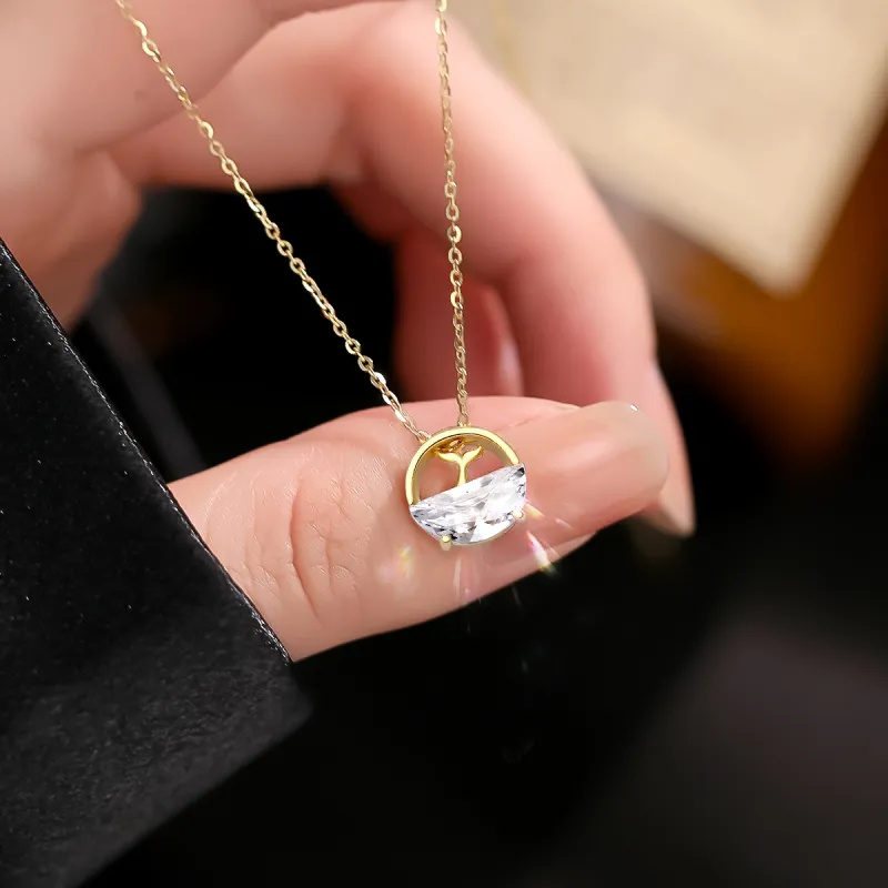 AGOVSKI S925 Silver Necklaces Women's-1