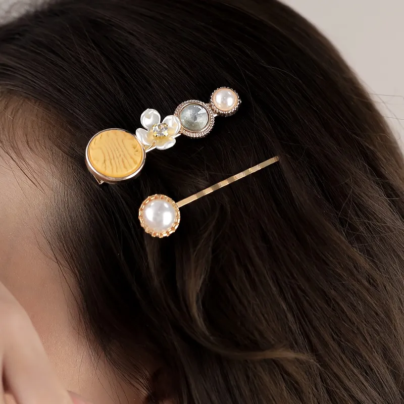 AGOVSKI Copper Alloy Hair Clips Women's-2