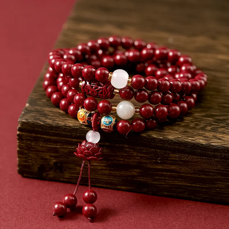 AGOVSKI Reconstructed Cinnabar Jade Bracelets Women's-1