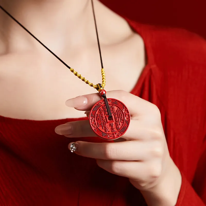 AGOVSKI Reconstructed Cinnabar Necklaces Unisex-1