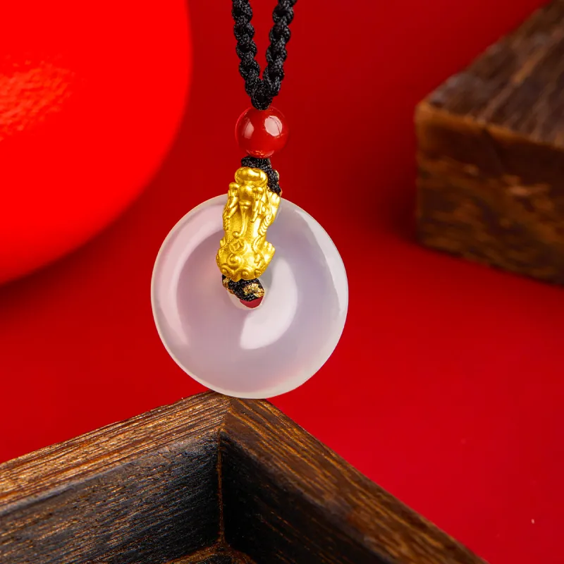 AGOVSKI Agate Jade Necklaces Unisex-4