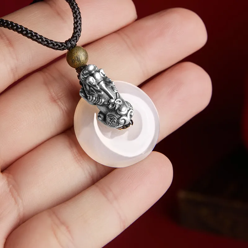 AGOVSKI Agate Jade Necklaces Unisex-7