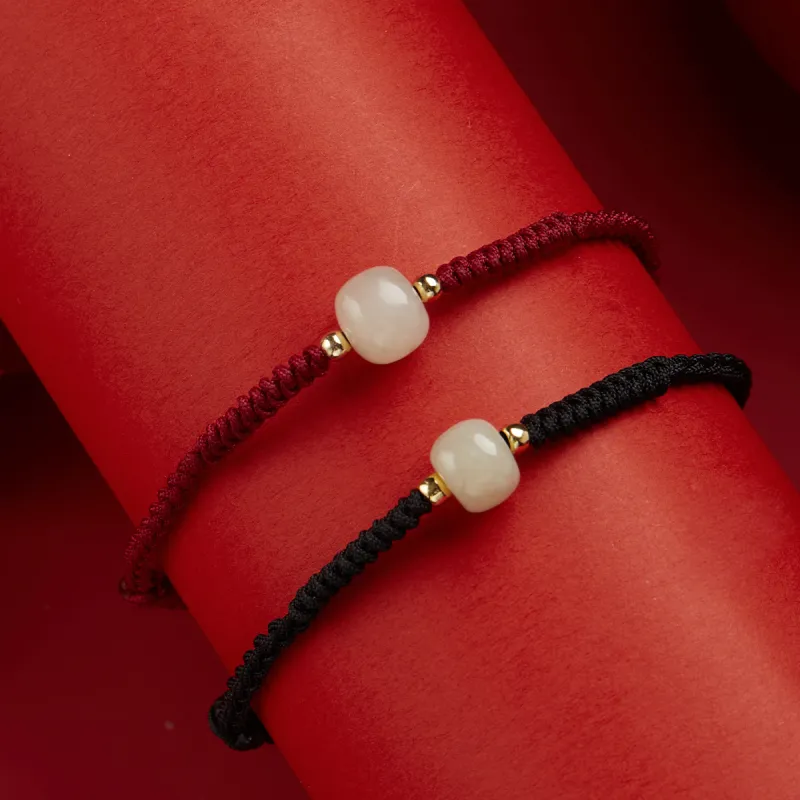 AGOVSKI Hetian Jade Bracelets White Jade Unisex-8