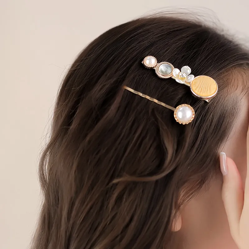 AGOVSKI Copper Alloy Hair Clips Women's-3