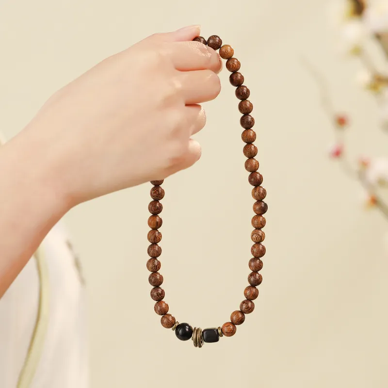 AGOVSKI Golden Sandalwood Bracelets Unisex-8