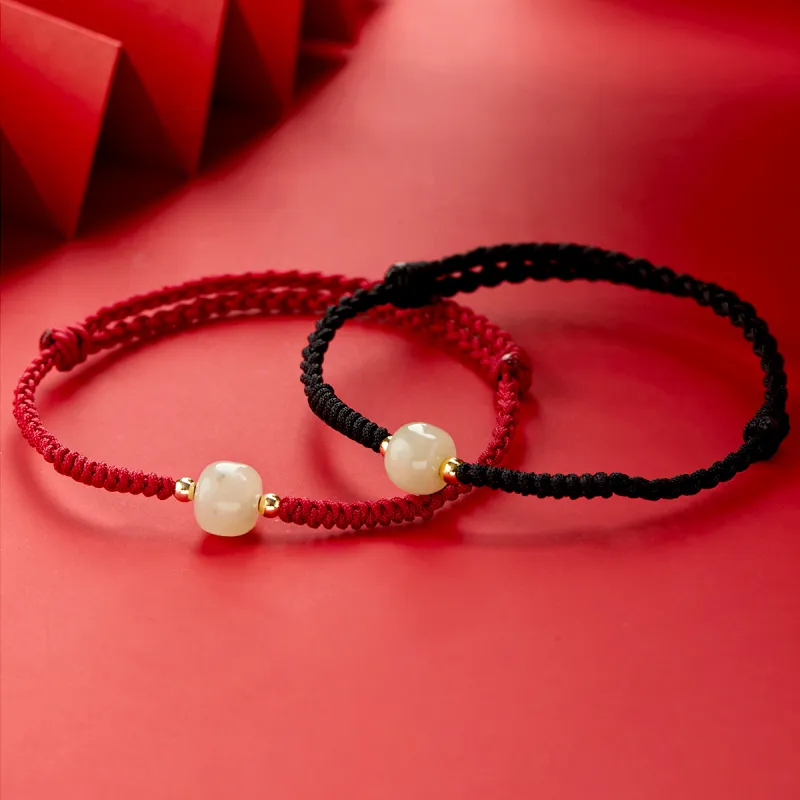 AGOVSKI Hetian Jade Bracelets White Jade Unisex-7