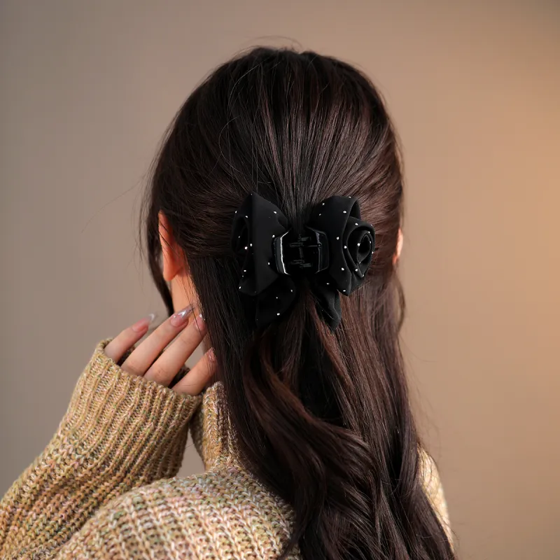 AGOVSKI Synthetic Cubic Zirconia Hair Clips Women's-1