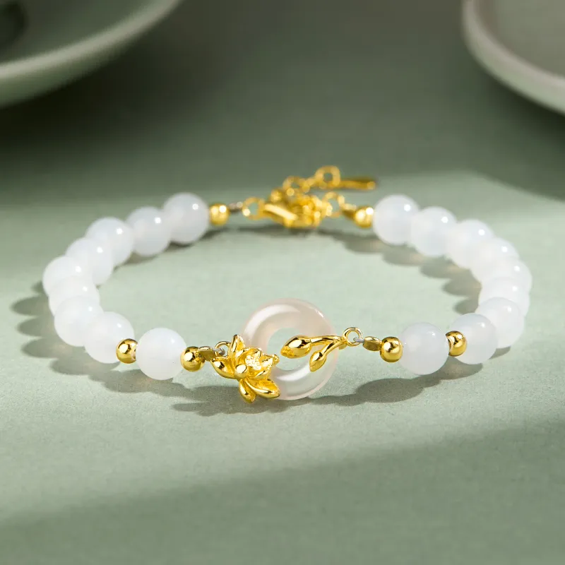 AGOVSKI Chalcedony Jade Necklaces Women's-10
