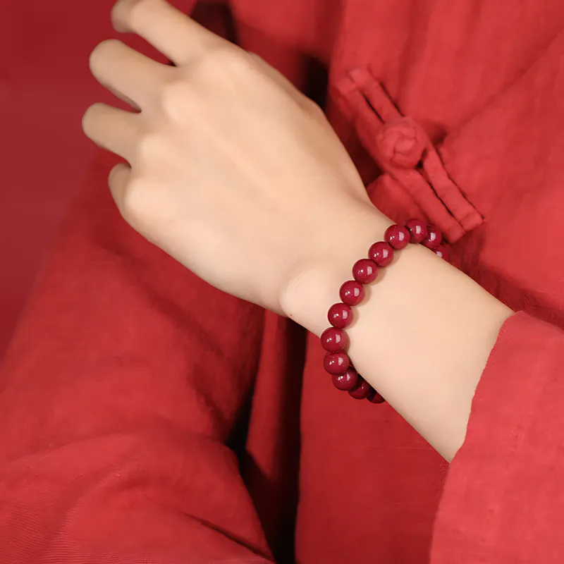 AGOVSKI Reconstructed Cinnabar Bracelets Women's-10