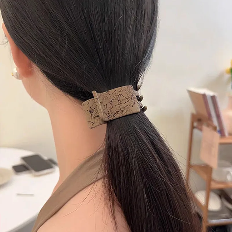 AGOVSKI Resin Hair Clips Women's-2