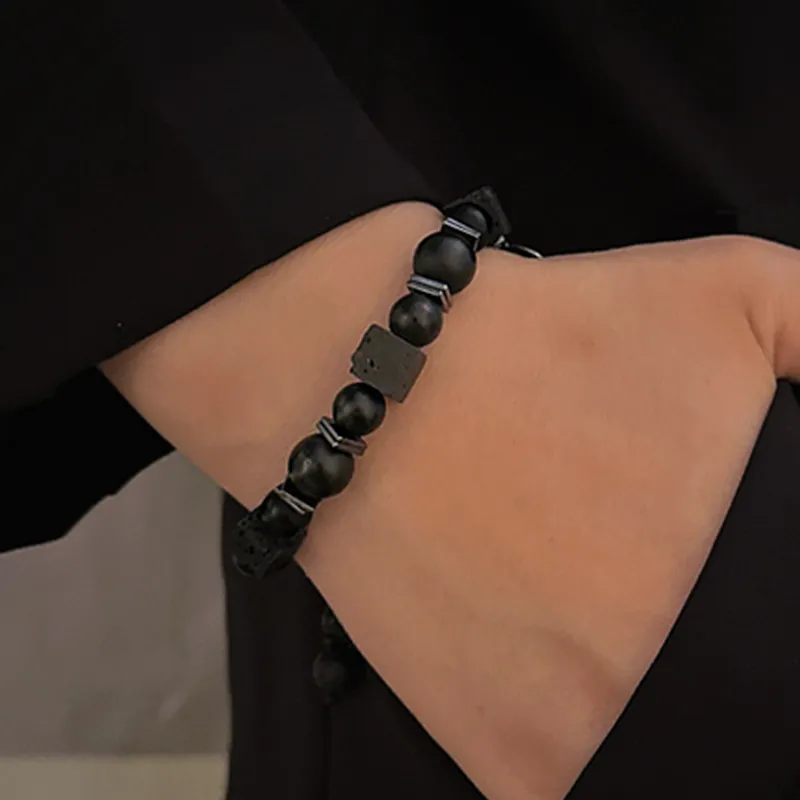 AGOVSKI Obsidian Bracelets Unisex-2