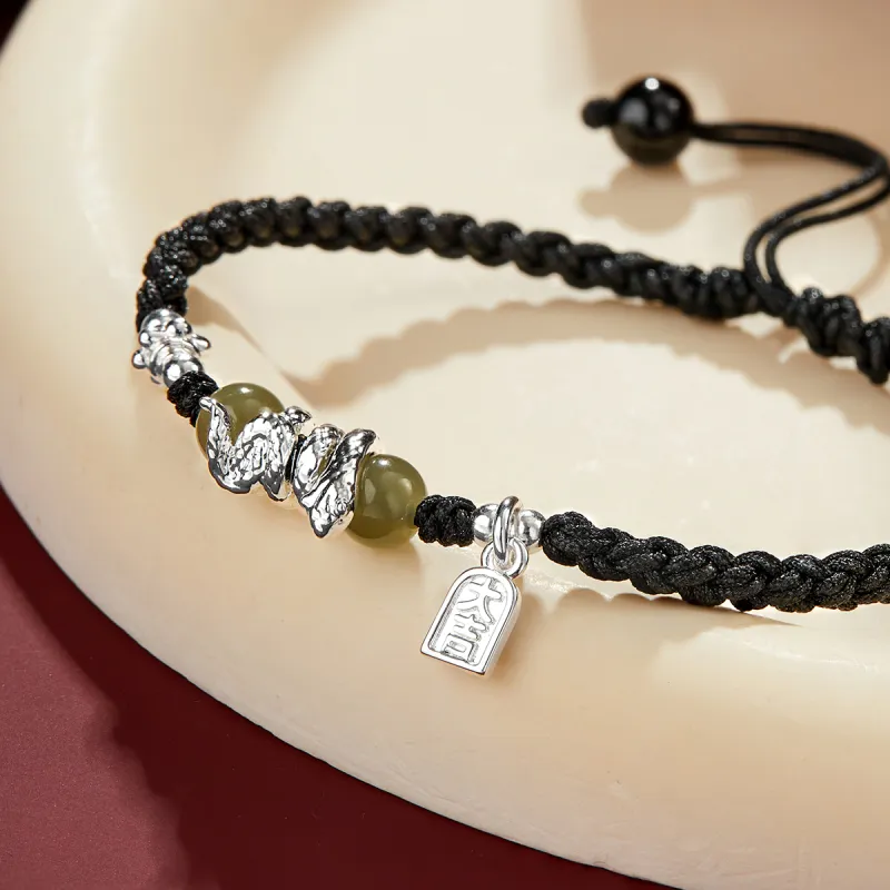 AGOVSKI Hetian Jade Bracelets Pale Greenish White Jade Unisex-8
