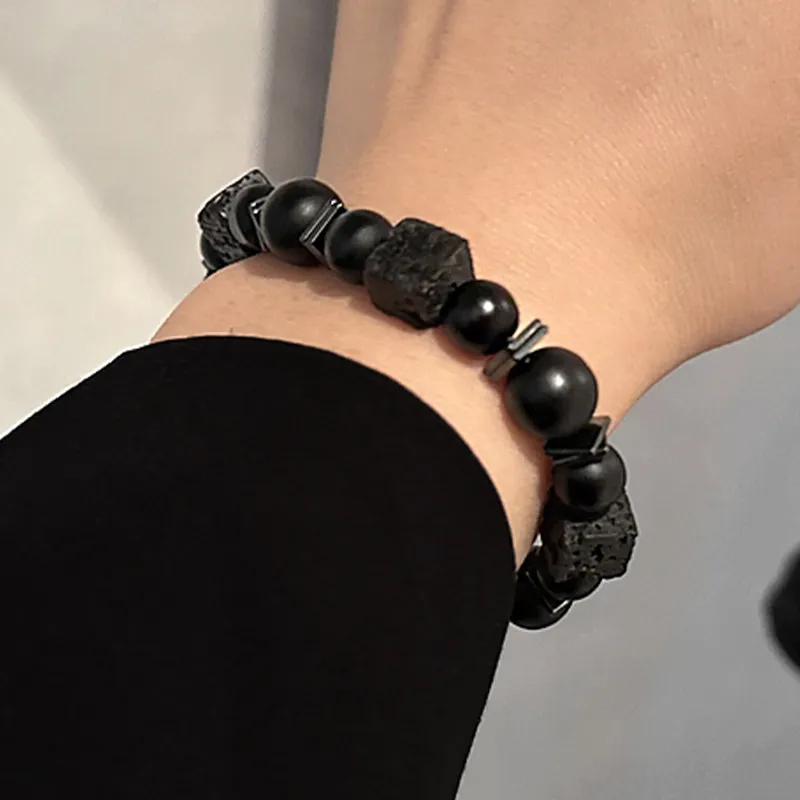 AGOVSKI Obsidian Bracelets Unisex-1