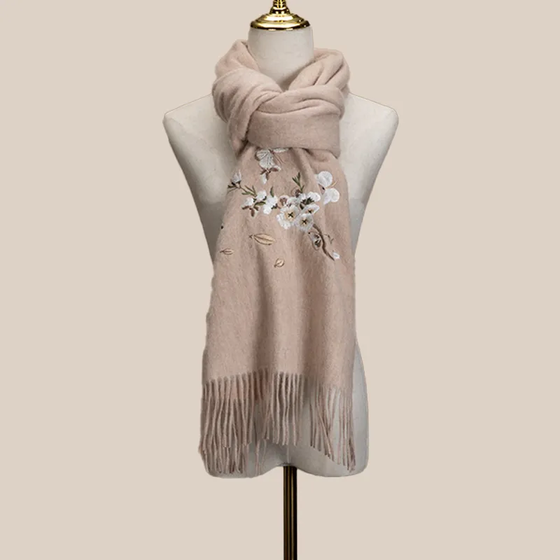MOERCIAN Sheep Wool Oversized Shawl Women's-5