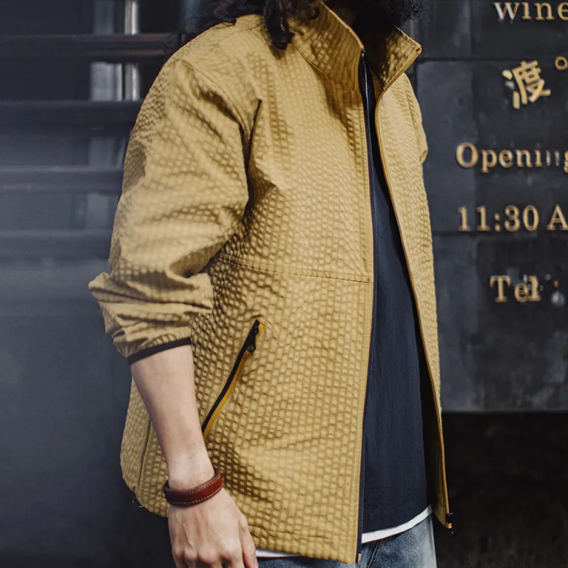 MADEN Jackets Coats Men's Yellow-6