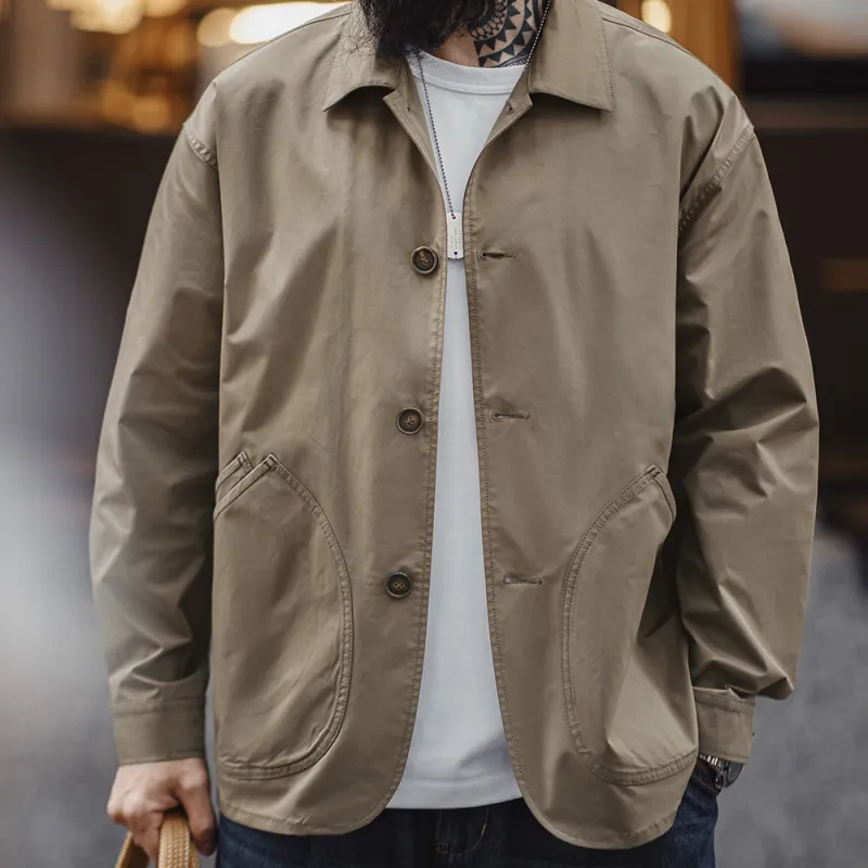 MADEN Jackets & Coats Men's Tea Brown Coffee Color-7