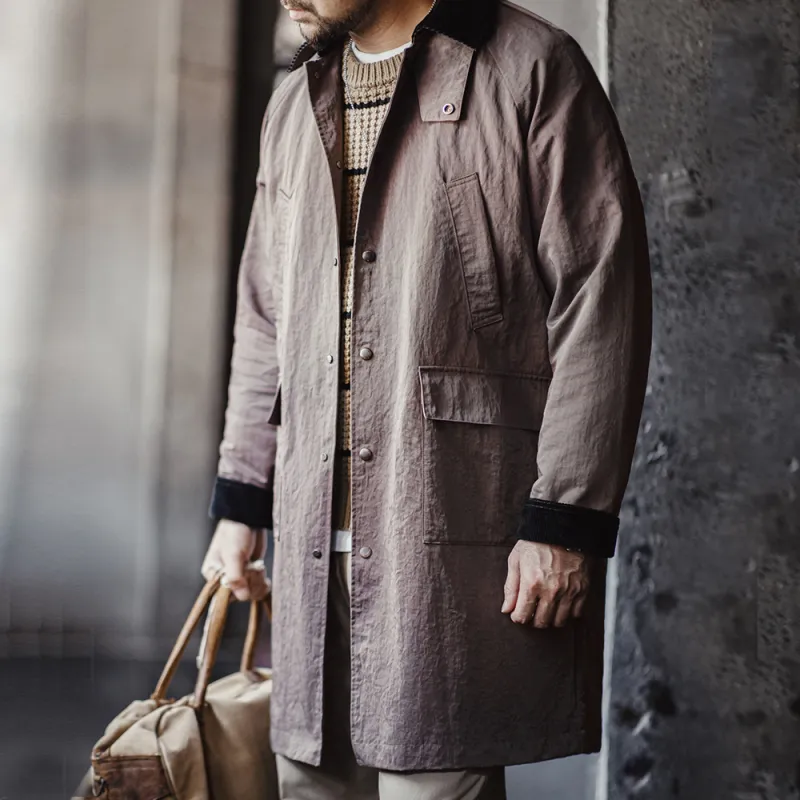 MADEN Trench Coats Men-9