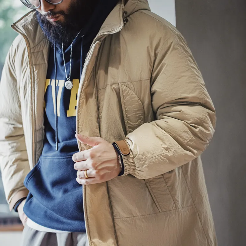 MADEN Puffer Jacket Men's Khaki-5