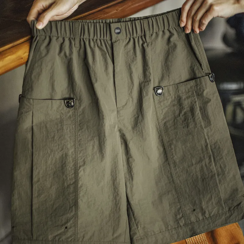 MADEN Cargo Shorts Men Army Green-7