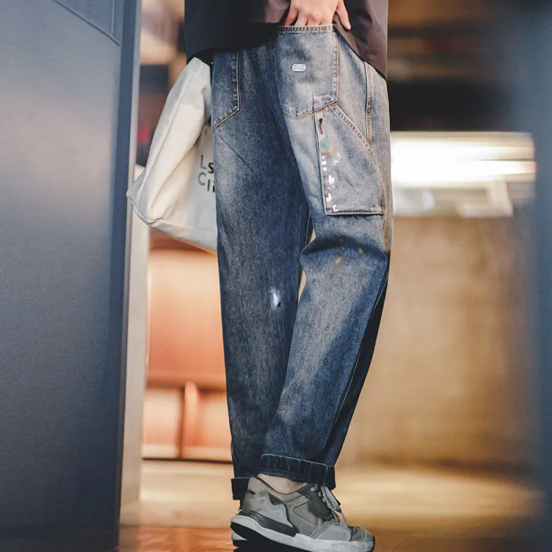 MADEN Jeans Men Light Blue-5