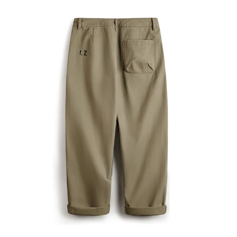 MADEN Casual Pants Men's Khaki Green-1
