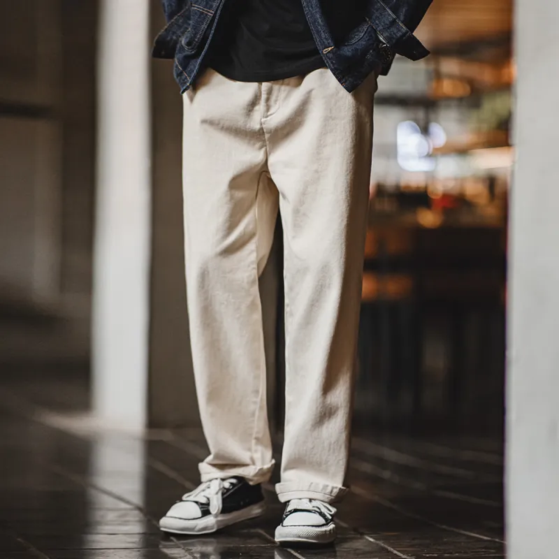 MADEN Jeans Men Ecru-4