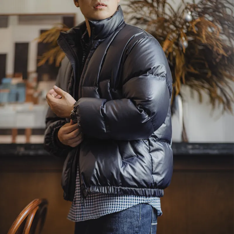 MADEN Down Jacket Men's Gray Blue-2