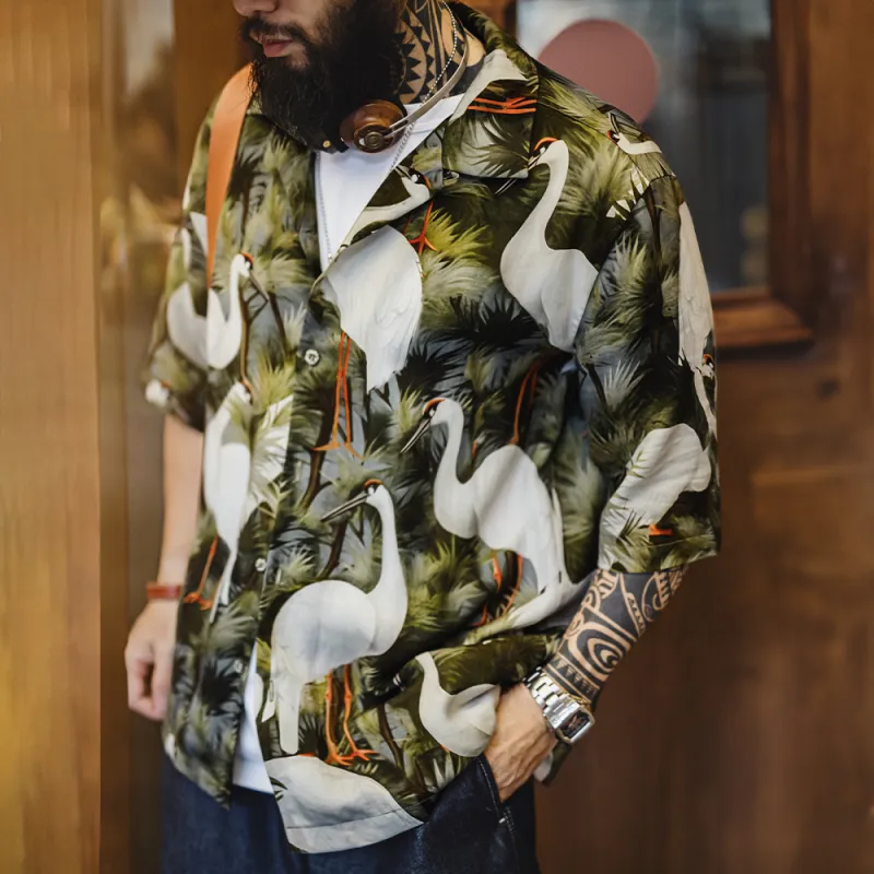 MADEN Shirts Men Green-2