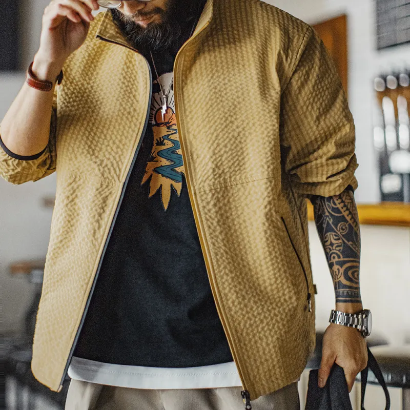 MADEN Jackets Coats Men's Yellow-2