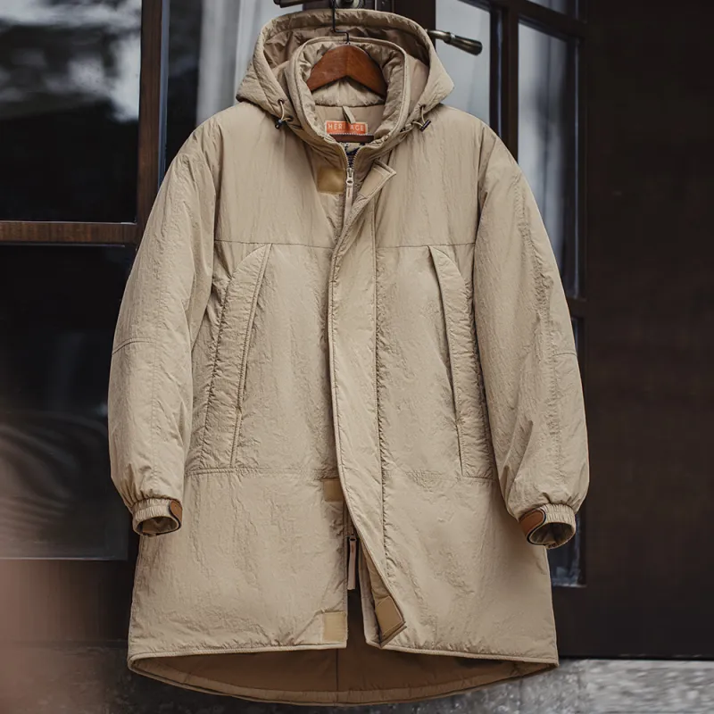 MADEN Puffer Jacket Men's Khaki-8