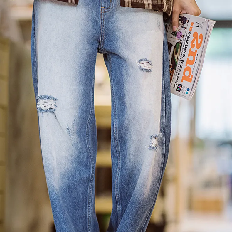 MADEN Jeans Men Denim Blue-5