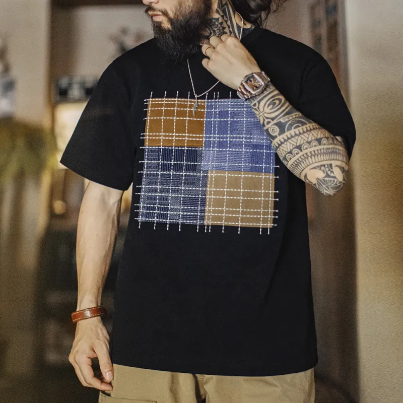 MADEN T Shirts Men Black-4