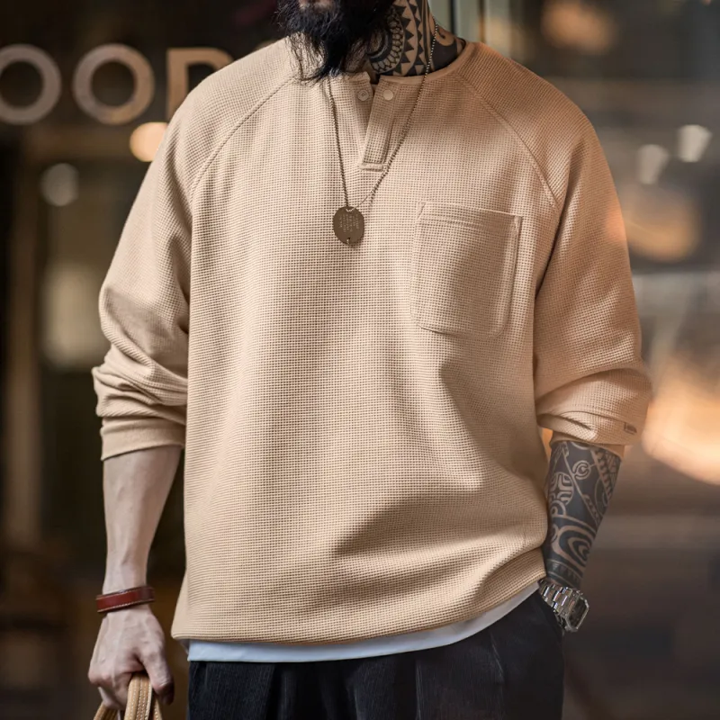 MADEN T Shirt Men's Milk Coffee-1