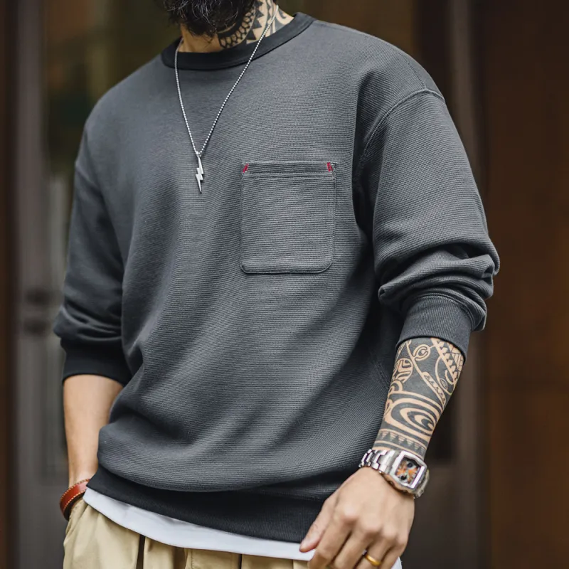 MADEN Sweatshirt Men's Meteorite Gray-3