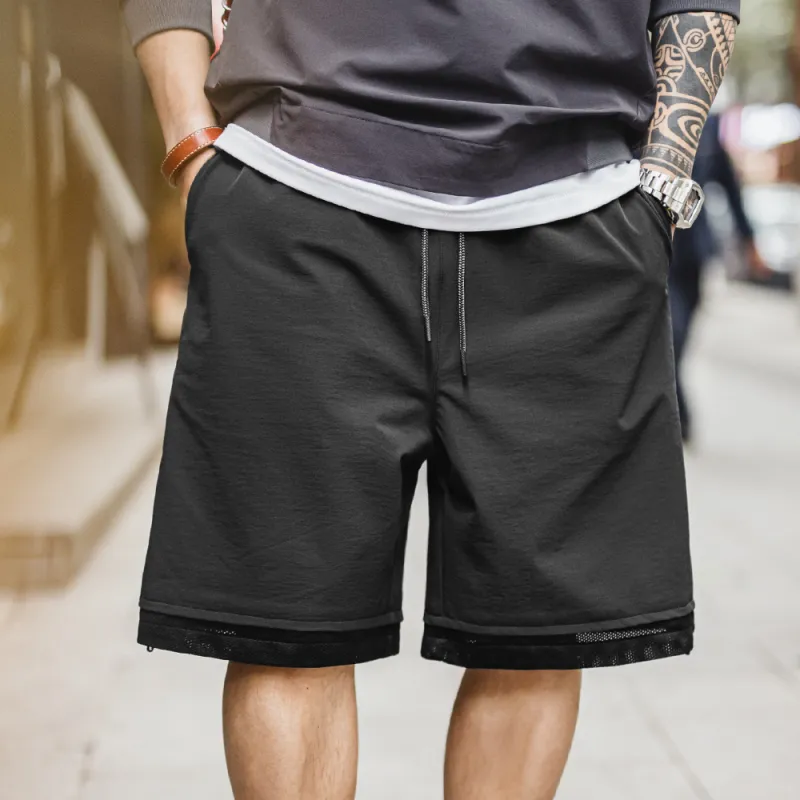MADEN Cargo Shorts Men Black-4