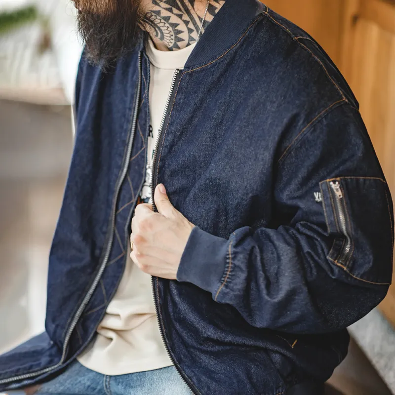 MADEN Jackets Men Denim Blue-2