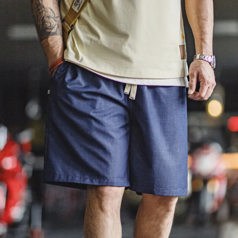 MADEN Denim Shorts Men's Denim Blue-7