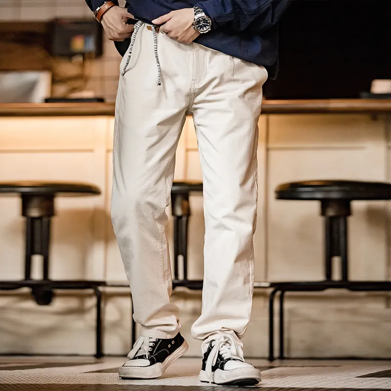 MADEN Casual Pants Men's Original Embryo Color-1