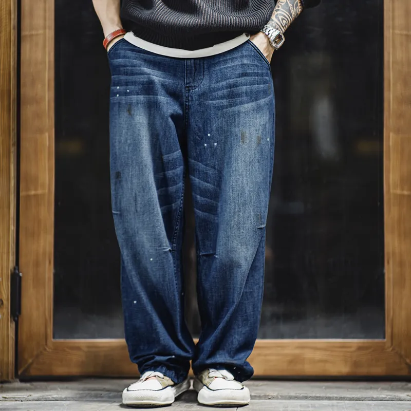 MADEN Jeans Men Denim Blue-2