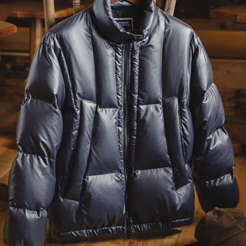 MADEN Down Jacket Men's Gray Blue-3