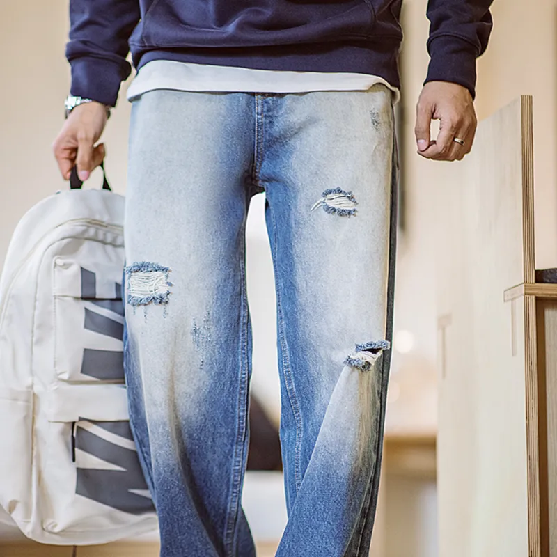 MADEN Jeans Men Denim Blue-3