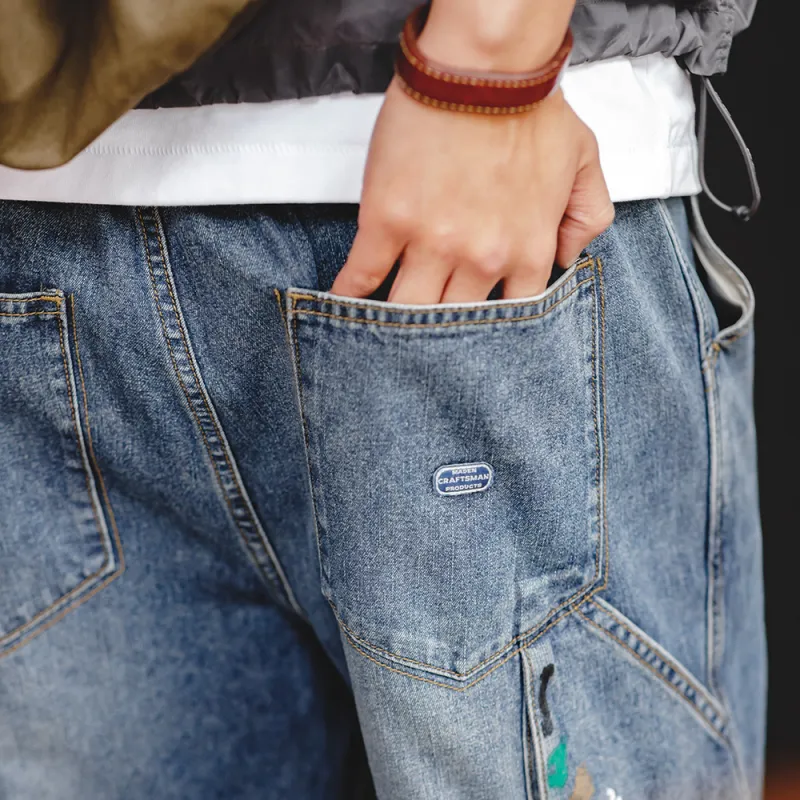MADEN Jeans Men Light Blue-4