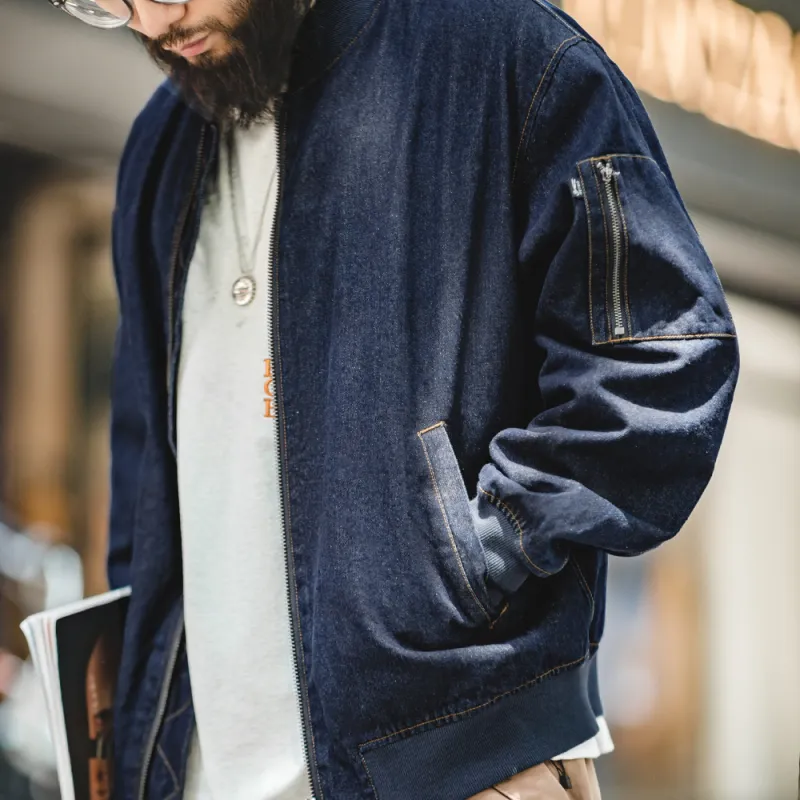MADEN Jackets Men Denim Blue-9