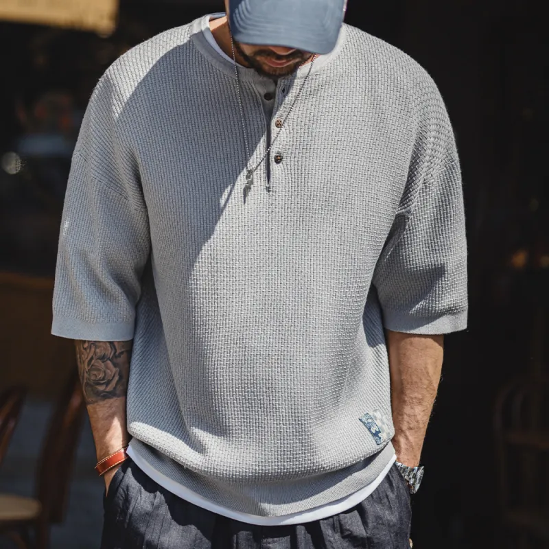MADEN T Shirts Men Gray-2