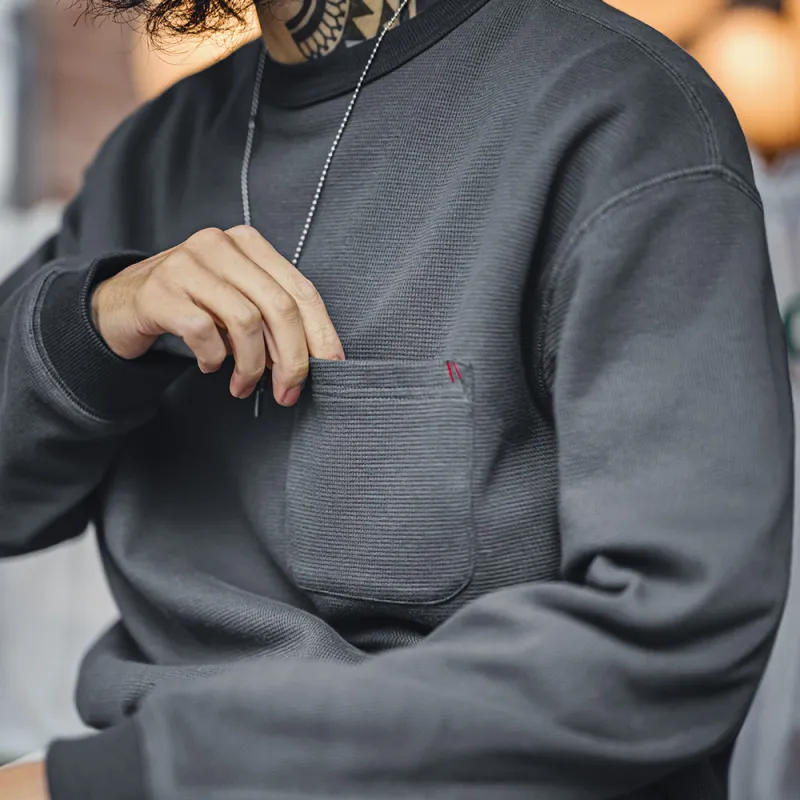 MADEN Sweatshirt Men's Meteorite Gray-5