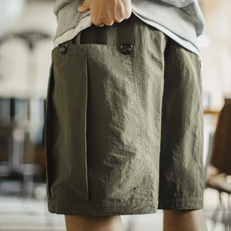 MADEN Cargo Shorts Men Army Green-4