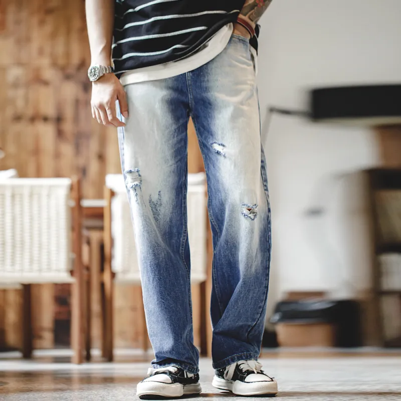MADEN Jeans Men Denim Blue-2
