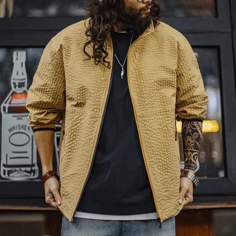 MADEN Jackets Coats Men's Yellow-5
