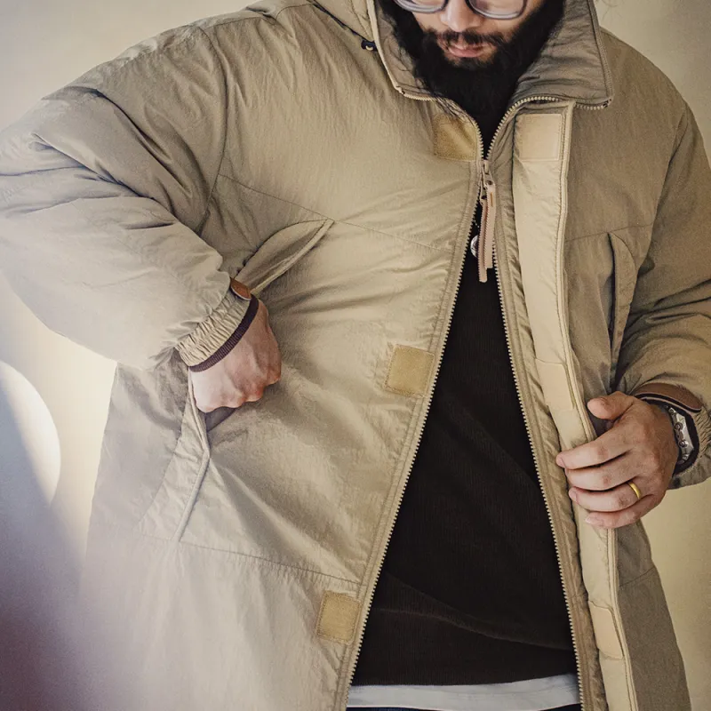 MADEN Puffer Jacket Men's Khaki-6