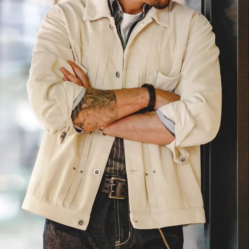 MADEN Jackets Coats Men's Linen-4